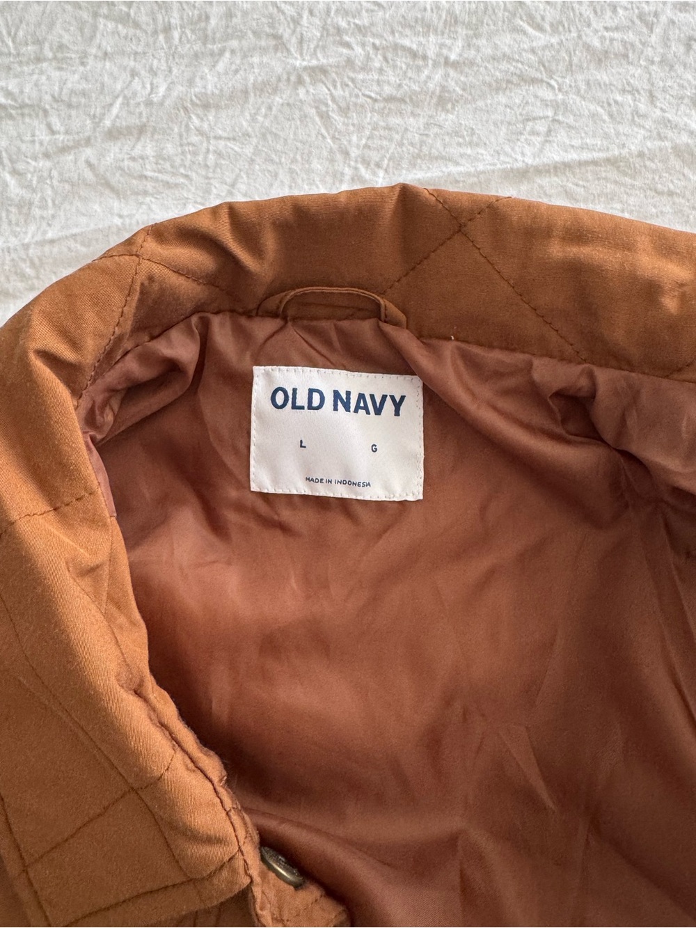 Old Navy NWT Quilted Brown Women's Utility Jacket Brown Shacket - Picture 9 of 14